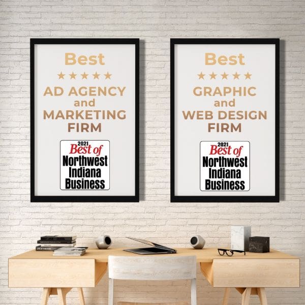 2021 best northwest indiana web design and marketing award