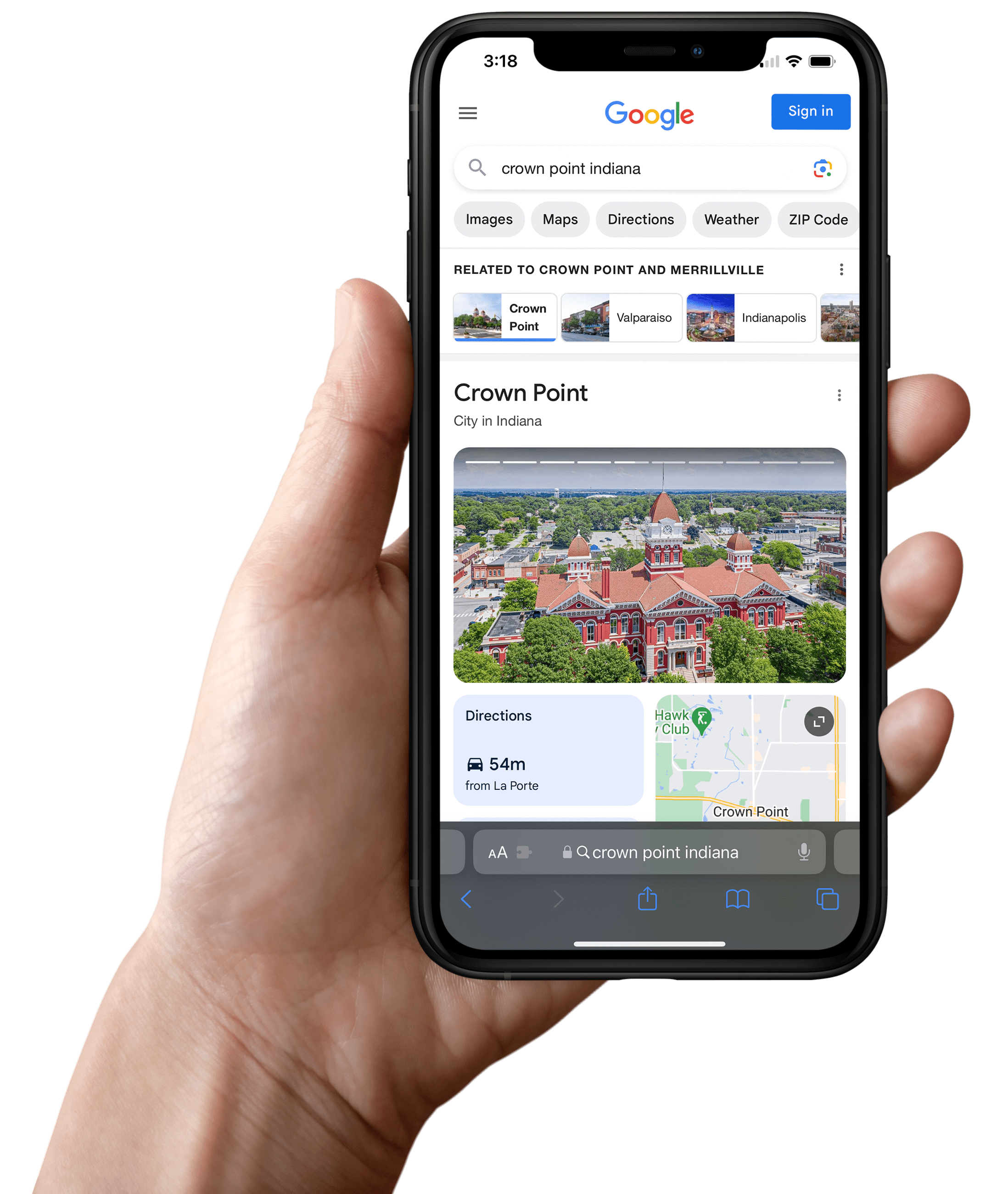 crown point digital marketing mockup